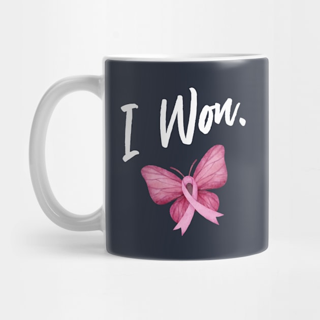 Breast Cancer Awareness Month - I Won Butterfly Ribbon by missalona